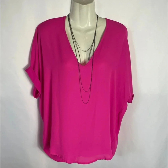 Lush Neon Pink Top, Size Medium, Women’s - Picture 3 of 8